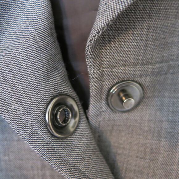 TAHARI Arthur Levine Wool Blend Jacket Blazer Size 4 Women Brown Gray Office - Picture 5 of 14